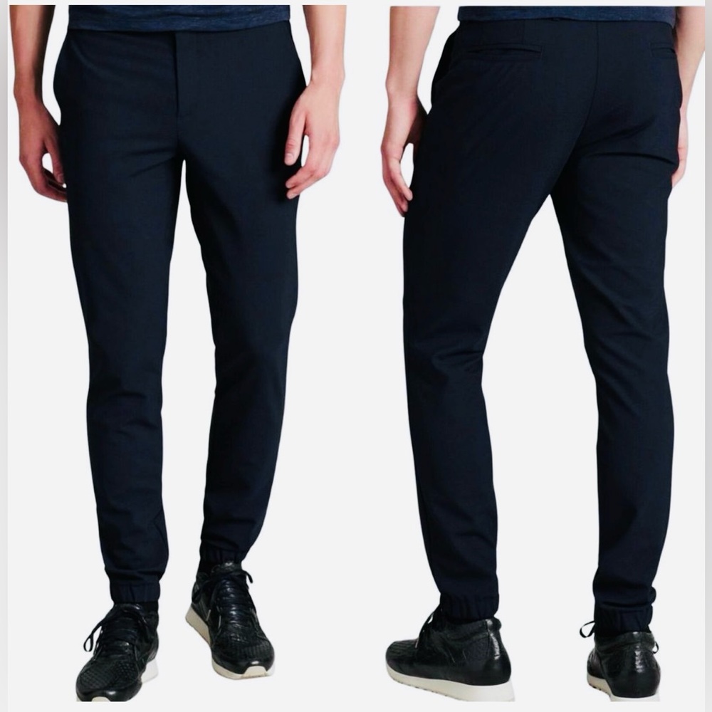 John Varvatos Jogger Dress Pants Sz 46, Waist 30 inches Navy Slim Fit NEW NWT